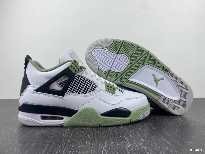 Reps TBkick AQ9129-103 WMNS Seafoam Jordan Air 4 0701